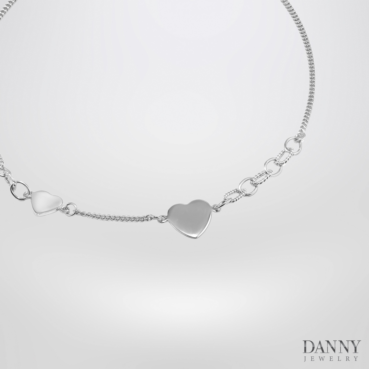Lắc chân Bạc 925,Xi Rhodium - LACY009