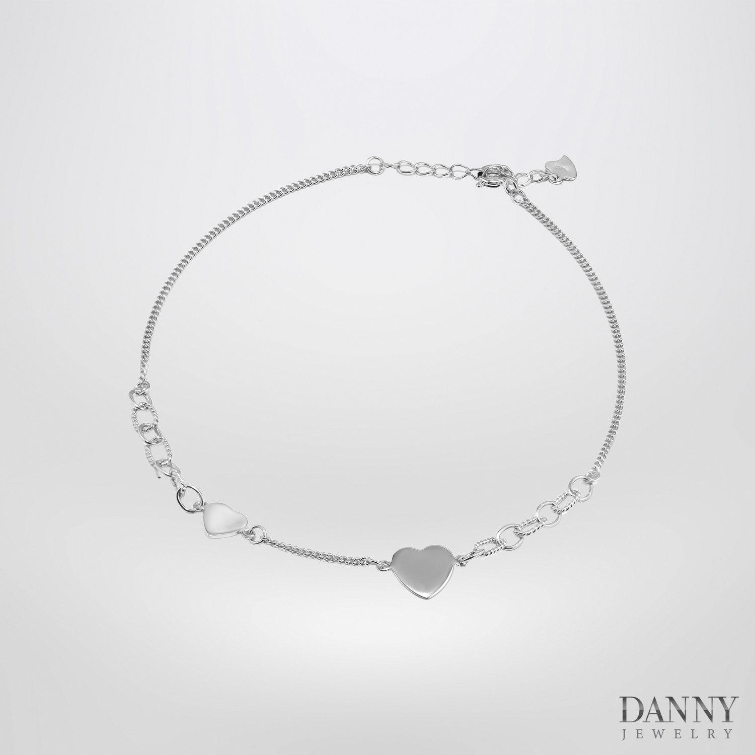 Lắc chân Bạc 925,Xi Rhodium - LACY009