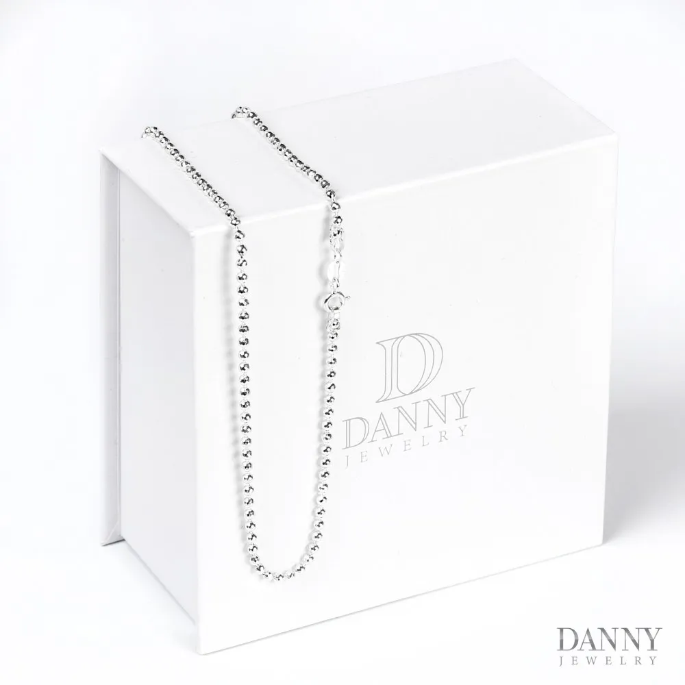 Dây cổ Nữ Bạc 925 Xi Bạch Kim Trang sức Ý AI0Y0001