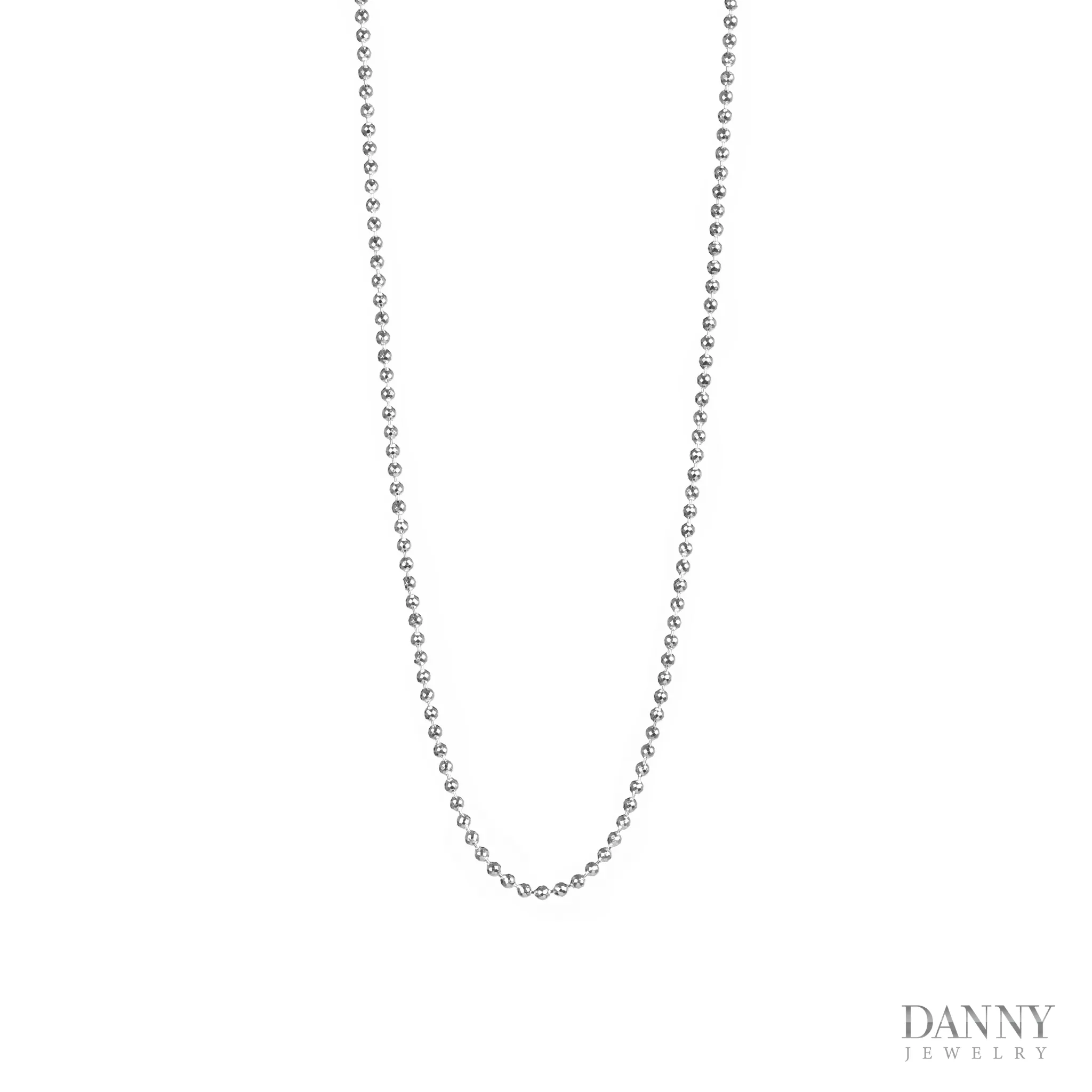 Dây cổ Nữ Bạc 925 Xi Bạch Kim Trang sức Ý AI0Y0001