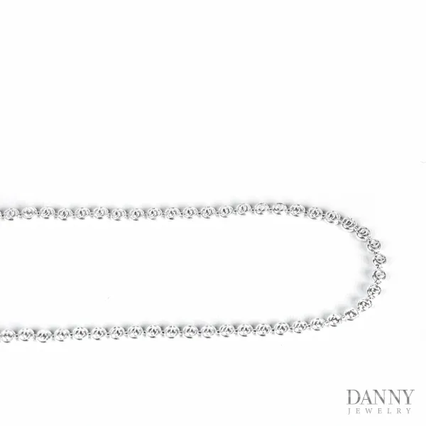 Dây cổ Nữ Bạc 925 Xi Bạch Kim Trang sức Ý AI0Y0025