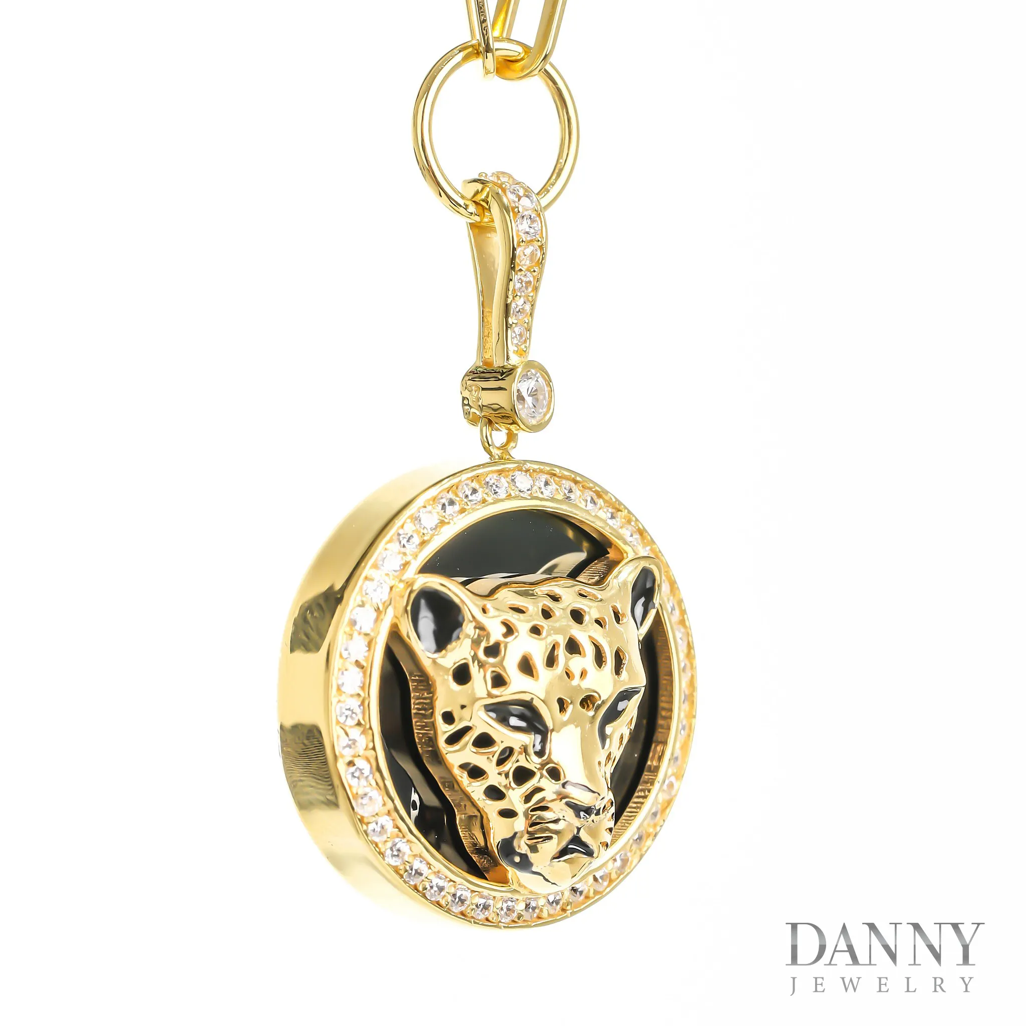 Dây cổ Unisex Bạc 925 Xi Vàng, Có Mặt CI1T0003