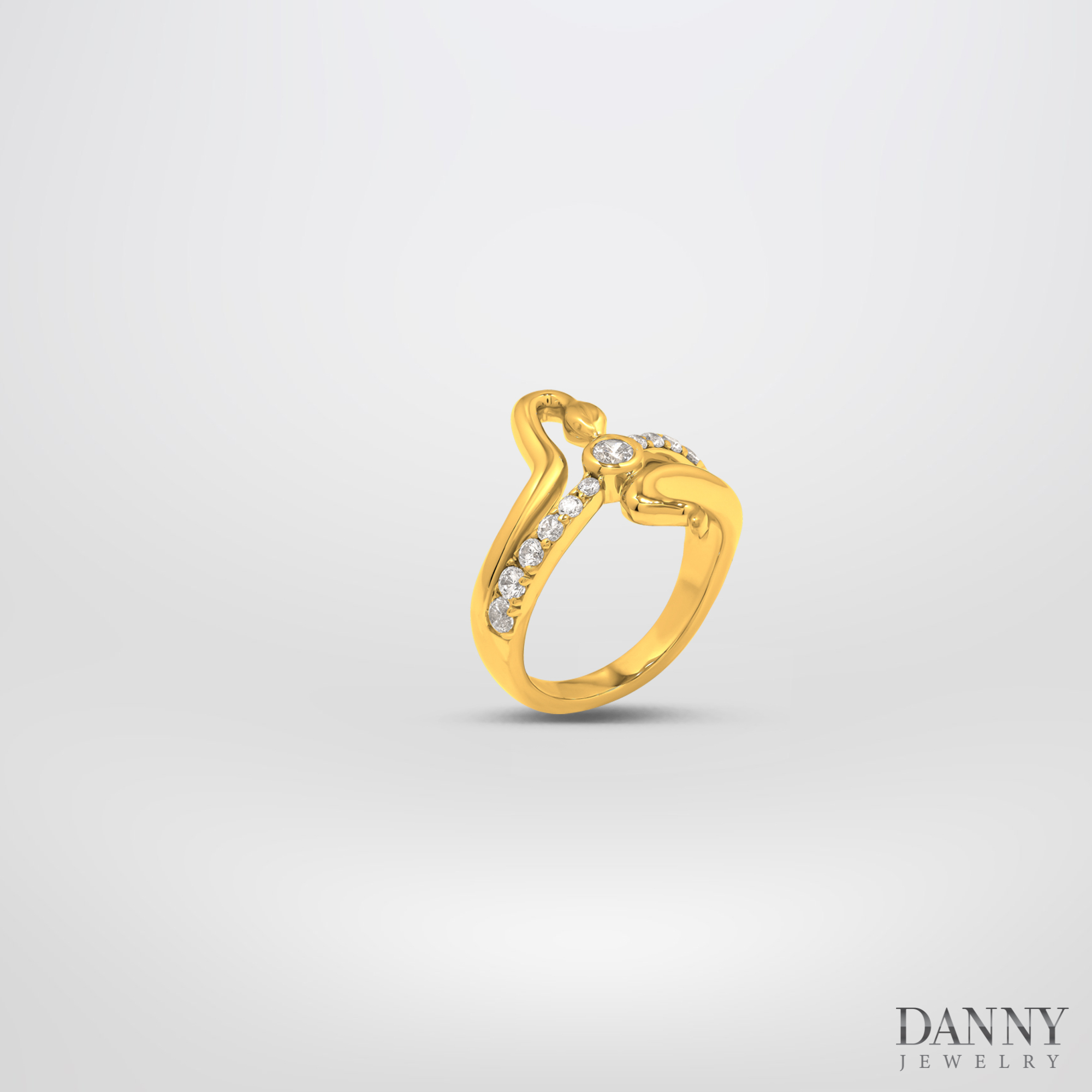 Nhẫn biểu tượng Rắn - Bạc 925 - Xi Vàng 18k - N0097