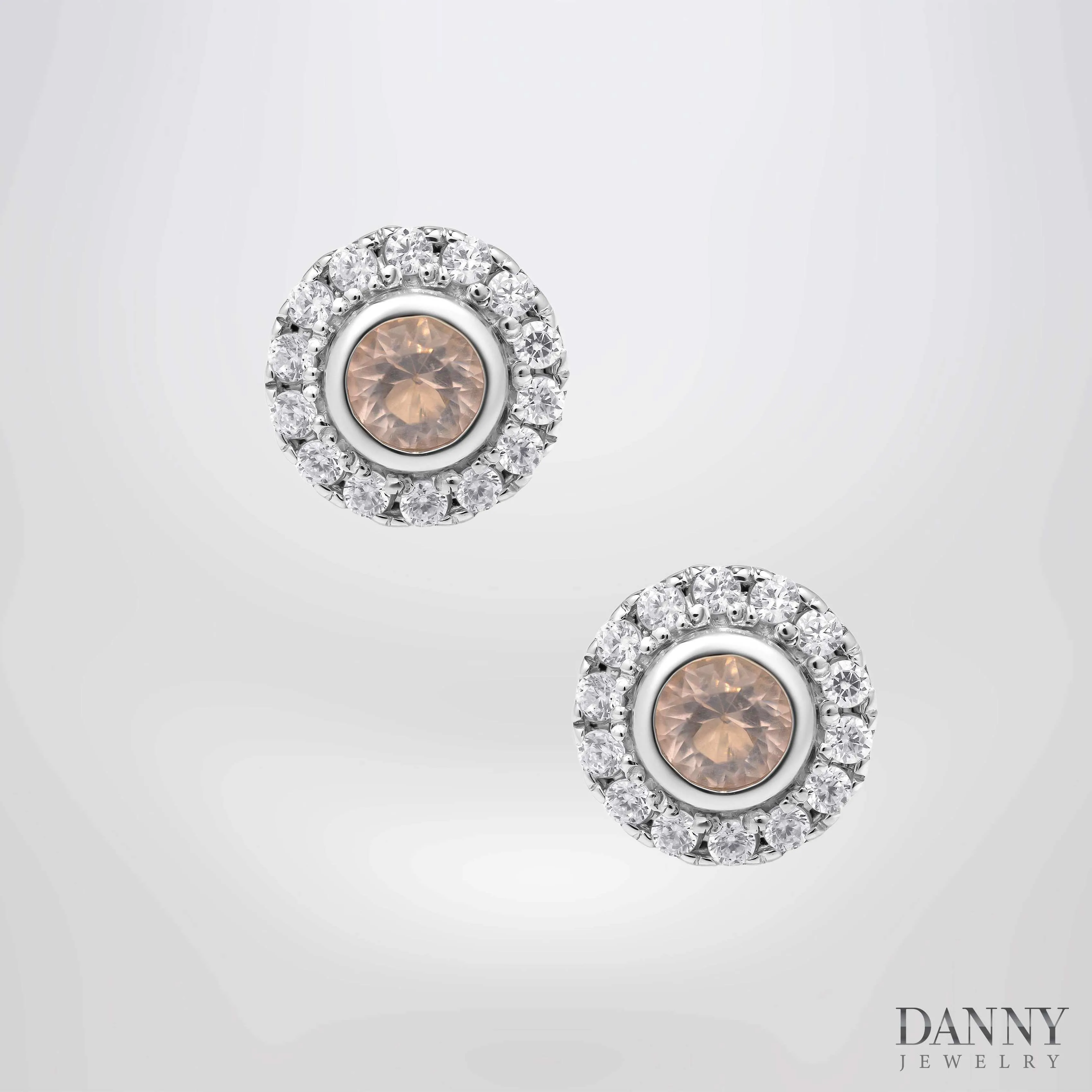 Phụ kiện đá Cz đính nhẫn - Bạc 925 xi Rhodium - PK049